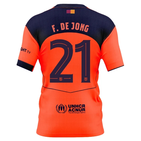 FC Barcelona Frenkie de Jong 21 Virallinen Kolmas Pelipaita Lapset 2025/26
