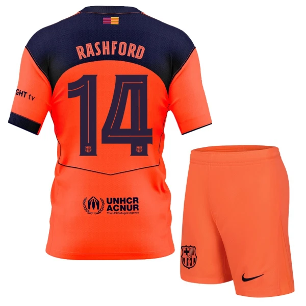 FC Barcelona Marcus Rashford 14 Virallinen Kolmas Pelipaita Lapset 2025/26 FC Barcelona Marcus Rashford 14 Virallinen Kolmas Pelipaita Lapset 2025/26