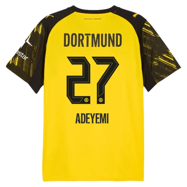 Borussia Dortmund Adeyemi 27 Virallinen Kotipelipaita Miehet 2025/26 Borussia Dortmund Adeyemi 27 Virallinen Kotipelipaita Miehet 2025/26