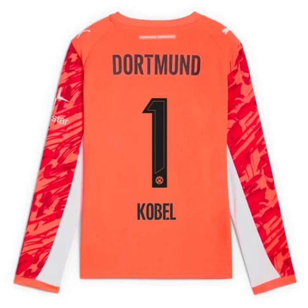 Borussia Dortmund Kobel 1 Maalivahdin Virallinen Paita Miehet 2025/26 Pitkähihainen Punainen
