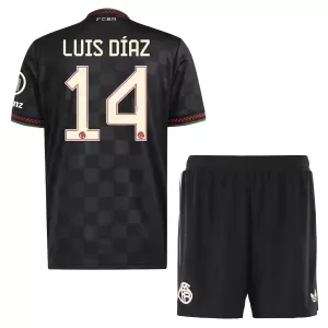 FC Bayern München Luis Díaz 14 Virallinen Kolmas Pelipaita Lapset 2025/26