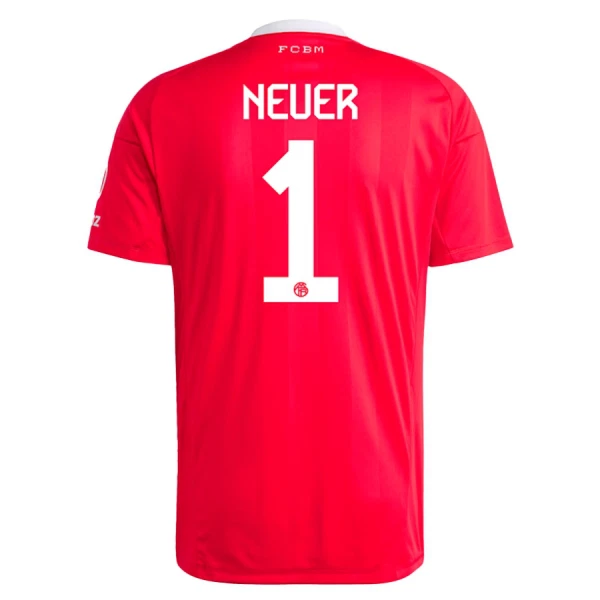 FC Bayern München Manuel Neuer 1 Maalivahdin Virallinen Paita Lapset 2025/26 Punainen