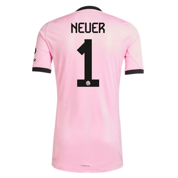 FC Bayern München Manuel Neuer 1 Maalivahdin Virallinen Paita Lapset 2025/26 Vaaleanpunainen