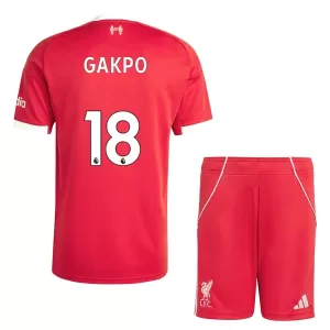 Liverpool Cody Gakpo 18 Virallinen Kotipelipaita Lapset 2025/26