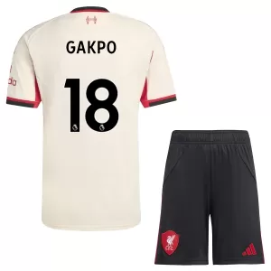 Liverpool Cody Gakpo 18 Virallinen Vieraspelipaita Lapset 2025/26