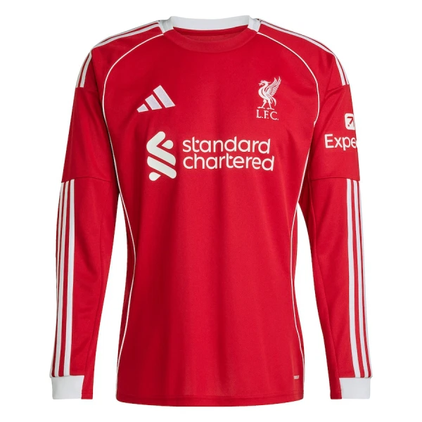 Liverpool Virallinen Kotipelipaita Miehet 2025/26 Pitkähihainen Liverpool Virallinen Kotipelipaita Miehet 2025/26 Pitkähihainen