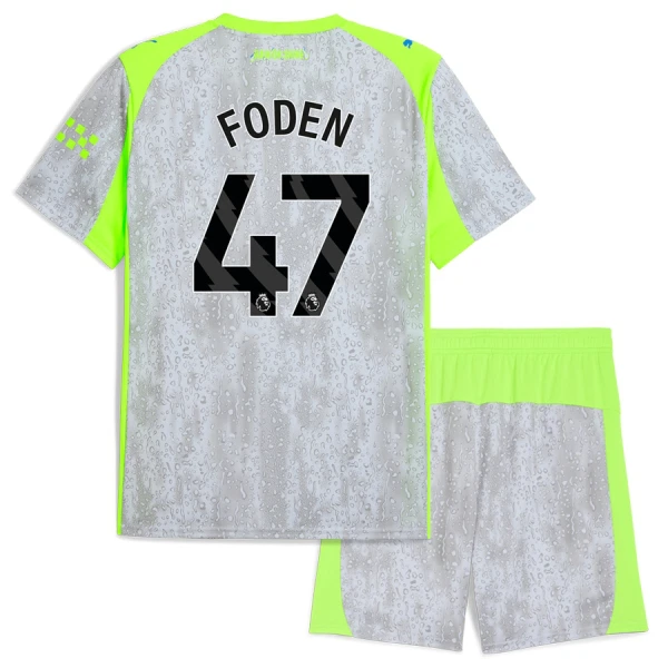Manchester City Phil Foden 47 Virallinen Kolmas Pelipaita Lapset 2025/26 Manchester City Phil Foden 47 Virallinen Kolmas Pelipaita Lapset 2025/26
