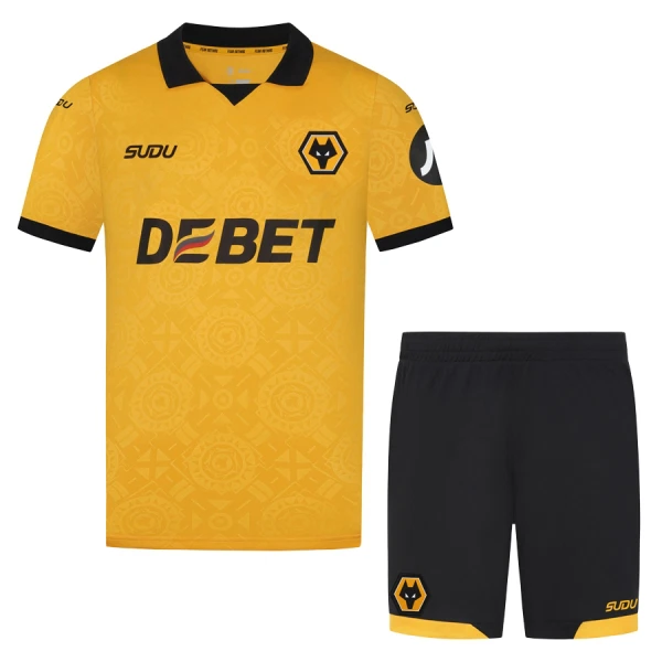 Wolverhampton Wanderers Virallinen Kotipelipaita Lapset 2025/26 Wolverhampton Wanderers Virallinen Kotipelipaita Lapset 2025/26