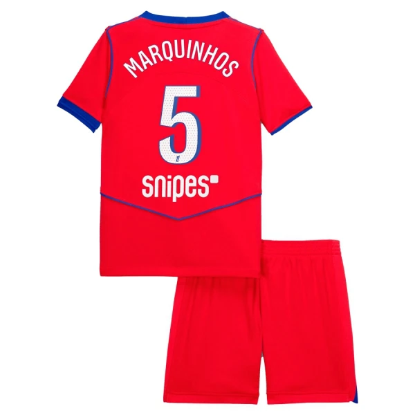 Paris Saint-Germain Marquinhos 5 Virallinen Kolmas Pelipaita Lapset 2025/26