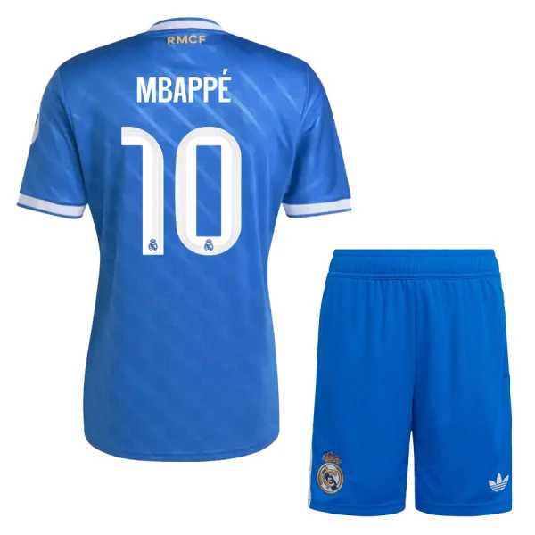 Real Madrid Kylian Mbappé 10 Virallinen Kolmas Pelipaita Lapset 2025/26 Real Madrid Kylian Mbappé 10 Virallinen Kolmas Pelipaita Lapset 2025/26