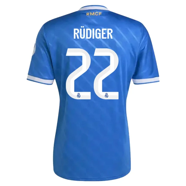 Real Madrid Rudiger 22 Virallinen Kolmas Pelipaita Miehet 2025/26 Real Madrid Rudiger 22 Virallinen Kolmas Pelipaita Miehet 2025/26