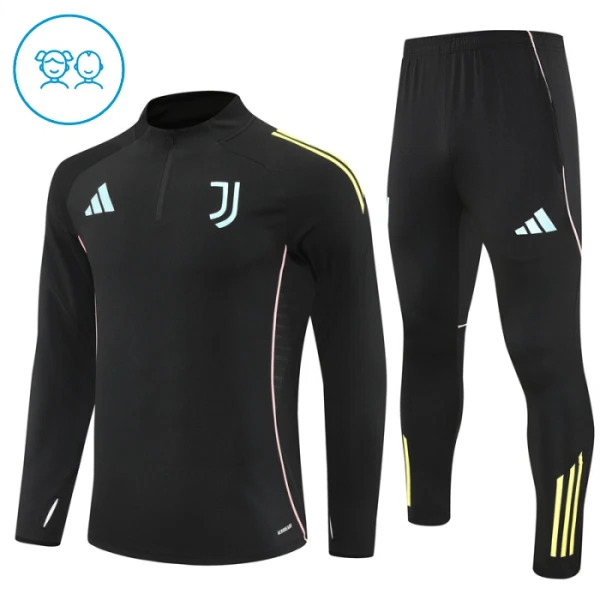 Juventus Harjoittelupusero puvut Lapset 2025/26 Musta