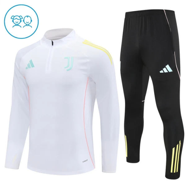 Juventus Harjoittelupusero puvut Lapset 2025/26 Valkoinen