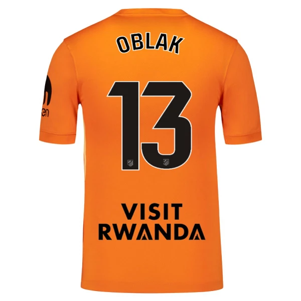 Atlético Madrid Jan Oblak 13 Maalivahdin Virallinen Paita Miehet 2025/26 oranssi