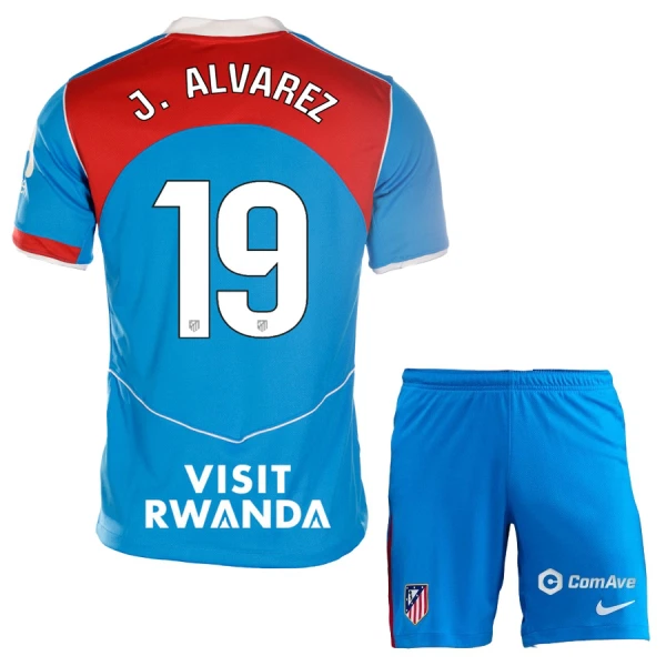 Atlético Madrid Julián Álvarez 19 Virallinen Kolmas Pelipaita Lapset 2025/26