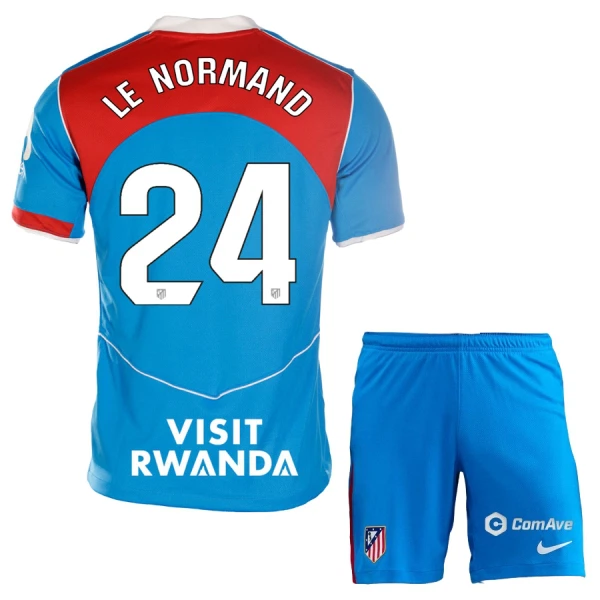 Atlético Madrid Le Normand 24 Virallinen Kolmas Pelipaita Lapset 2025/26