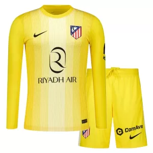 Atlético Madrid Maalivahdin Virallinen Paita Lapset 2025/26 Pitkähihainen Keltainen