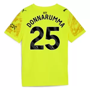 Manchester City Gianluigi Donnarumma 25 Maalivahdin Virallinen Paita Miehet 2025/26 Keltainen Manchester City Gianluigi Donnarumma 25 Maalivahdin Virallinen Paita Miehet 2025/26 Keltainen