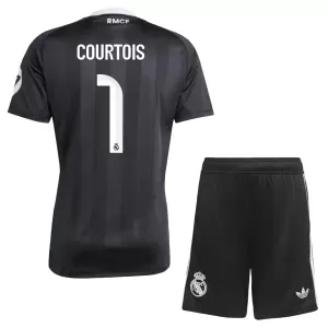 Real Madrid Thibaut Courtois 1 Maalivahdin Virallinen Paita Lapset 2025/26 Musta
