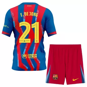 FC Barcelona Frenkie de Jong 21 Virallinen Neljäs Pelipaita Lapset 2025/26
