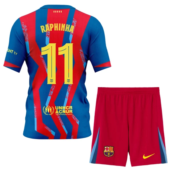 FC Barcelona Raphinha 11 Virallinen Neljäs Pelipaita Lapset 2025/26 FC Barcelona Raphinha 11 Virallinen Neljäs Pelipaita Lapset 2025/26