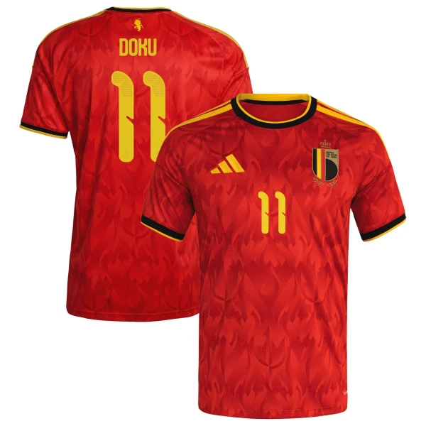 Belgia Jérémy Doku 11 Virallinen Kotipelipaita Miehet MM-kisat 2026