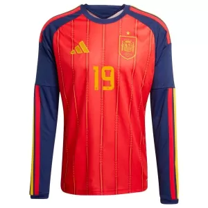 Espanja Lamine Yamal 19 Virallinen Kotipelipaita Miehet MM-kisat 2026 Pitkähihainen