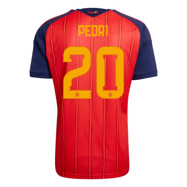 Espanja Pedri 20 Virallinen Kotipelipaita Miehet MM-kisat 2026 Espanja Pedri 20 Virallinen Kotipelipaita Miehet MM-kisat 2026