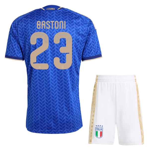 Italia Bastoni 23 Virallinen Kotipelipaita Lapset MM-kisat 2026 Italia Bastoni 23 Virallinen Kotipelipaita Lapset MM-kisat 2026