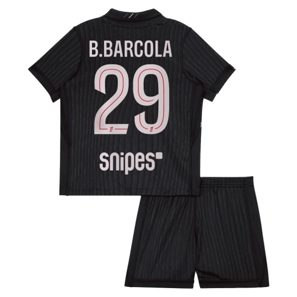 Paris Saint-Germain B. Barcola 29 Virallinen Neljäs Pelipaita Lapset Jordan 2025/26