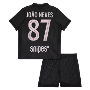 Paris Saint-Germain Joao Neves 87 Virallinen Neljäs Pelipaita Lapset Jordan 2025/26