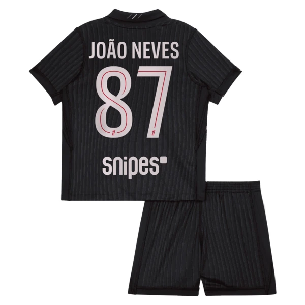 Paris Saint-Germain Joao Neves 87 Virallinen Neljäs Pelipaita Lapset Jordan 2025/26