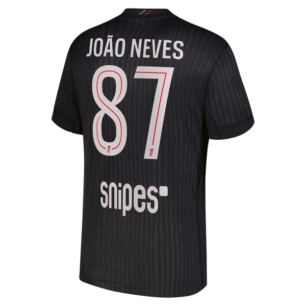 Paris Saint-Germain Joao Neves 87 Virallinen Neljäs Pelipaita Miehet Jordan 2025/26