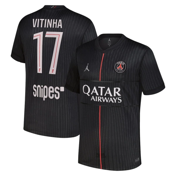 Paris Saint-Germain Vitinha 17 Virallinen Neljäs Pelipaita Miehet Jordan 2025/26 Paris Saint-Germain Vitinha 17 Virallinen Neljäs Pelipaita Miehet Jordan 2025/26