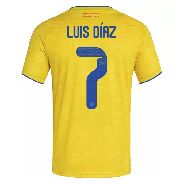 Kolumbia Luis Díaz 7 Virallinen Kotipelipaita Miehet MM-kisat 2026 Kolumbia Luis Díaz 7 Virallinen Kotipelipaita Miehet MM-kisat 2026