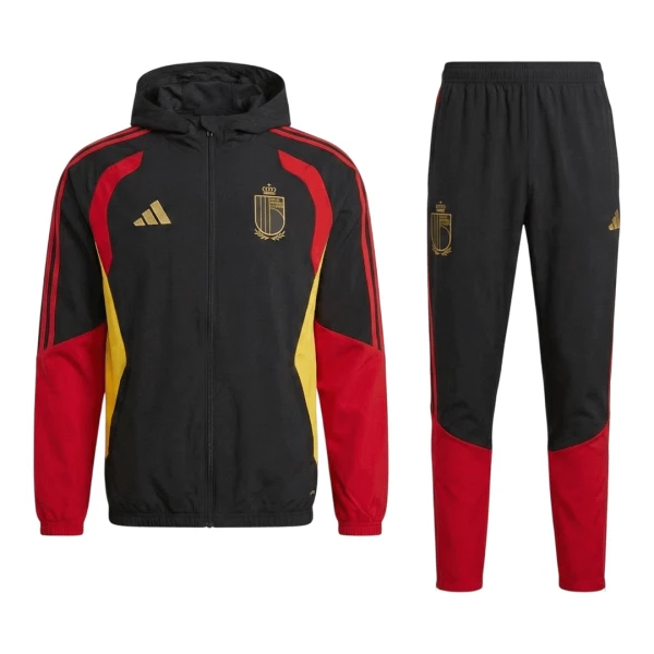 Belgia Treenitakkihupparit Miehet 2026/27 Musta