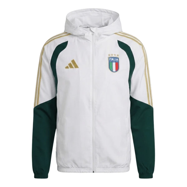 Italia Treenitakkihupparit Miehet 2026/27 Valkoinen