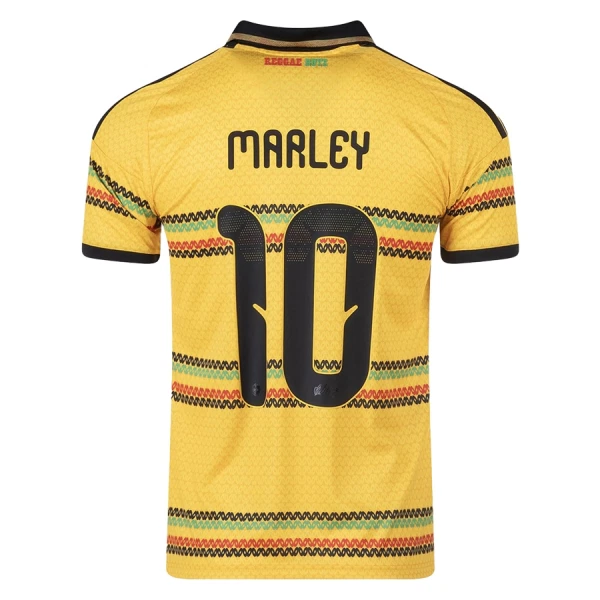 Jamaika Bob Marley 10 Virallinen Kotipelipaita Miehet MM-kisat 2026 Jamaika Bob Marley 10 Virallinen Kotipelipaita Miehet MM-kisat 2026