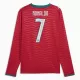 Portugali Cristiano Ronaldo 7 Virallinen Kotipelipaita Miehet MM-kisat 2026 Pitkähihainen Portugali Cristiano Ronaldo 7 Virallinen Kotipelipaita Miehet MM-kisat 2026 Pitkähihainen