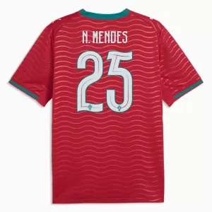 Portugali Nuno Mendes 25 Virallinen Kotipelipaita Miehet MM-kisat 2026