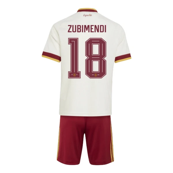 Espanja Zubimendi 18 Virallinen Vieraspelipaita Lapset MM-kisat 2026