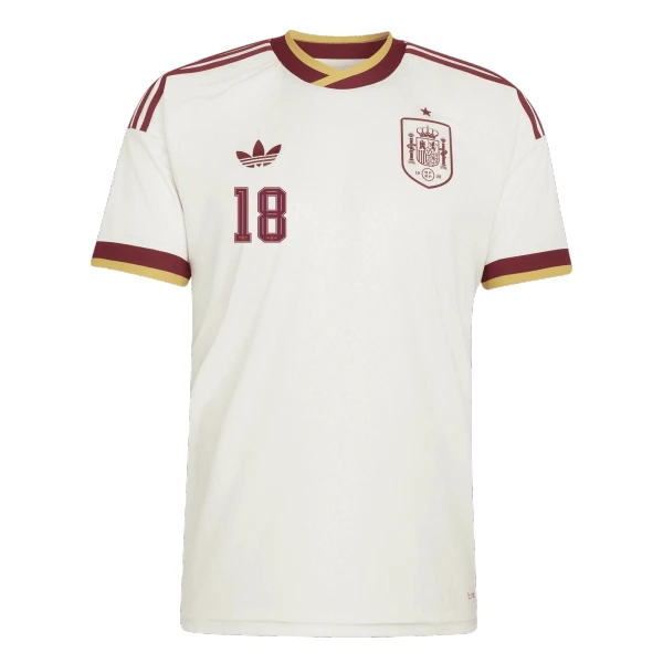 Espanja Zubimendi 18 Virallinen Vieraspelipaita Miehet MM-kisat 2026