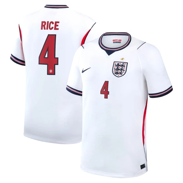 Englanti Declan Rice 4 Virallinen Kotipelipaita Miehet MM-kisat 2026