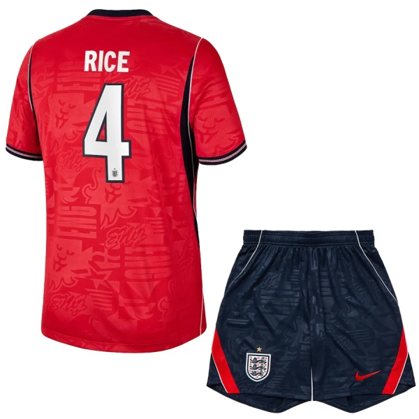 Englanti Declan Rice 4 Virallinen Vieraspelipaita Lapset MM-kisat 2026