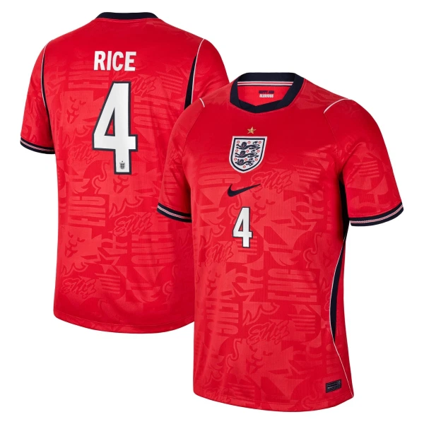 Englanti Declan Rice 4 Virallinen Vieraspelipaita Miehet MM-kisat 2026
