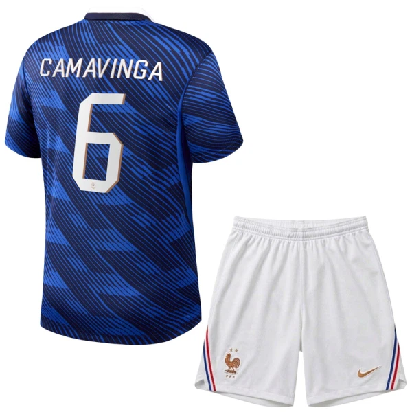 Ranska Eduardo Camavinga 6 Virallinen Kotipelipaita Lapset MM-kisat 2026