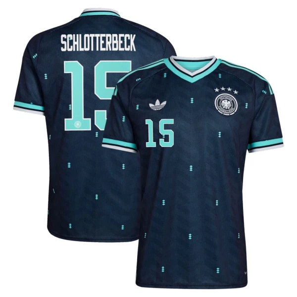 Saksa N. Schlotterbeck 15 Virallinen Vieraspelipaita Miehet MM-kisat 2026 Saksa N. Schlotterbeck 15 Virallinen Vieraspelipaita Miehet MM-kisat 2026