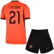 Hollanti Frenkie de Jong 21 Virallinen Kotipelipaita Lapset MM-kisat 2026 Hollanti Frenkie de Jong 21 Virallinen Kotipelipaita Lapset MM-kisat 2026