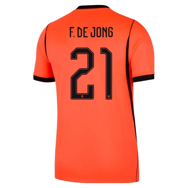 Hollanti Frenkie de Jong 21 Virallinen Kotipelipaita Miehet MM-kisat 2026 Hollanti Frenkie de Jong 21 Virallinen Kotipelipaita Miehet MM-kisat 2026