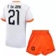 Hollanti Frenkie de Jong 21 Virallinen Vieraspelipaita Lapset MM-kisat 2026 Hollanti Frenkie de Jong 21 Virallinen Vieraspelipaita Lapset MM-kisat 2026